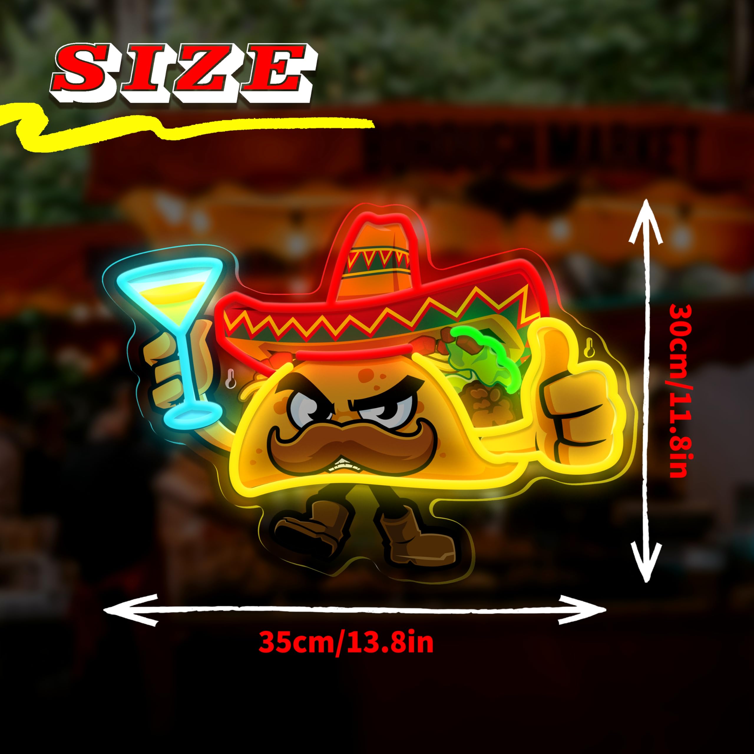 TACOS タコス ネオン LED 看板 メキシカン アメリカン インテリア TACOS タコス ネオン LED 看板 メキシカン アメリカン